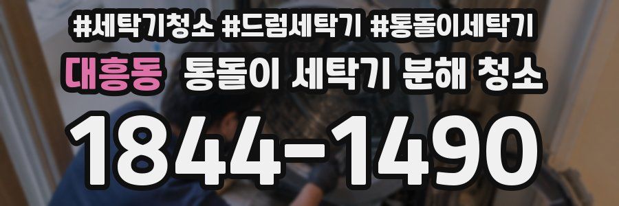 대흥동 통돌이 세탁기 분해 청소