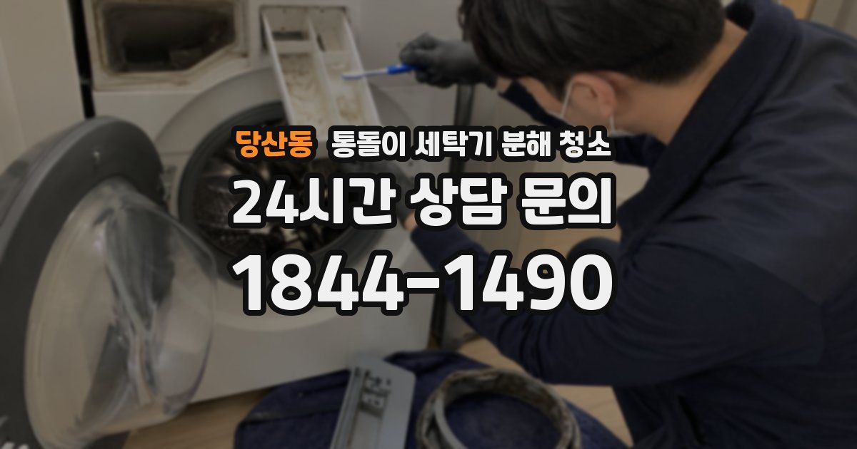 당산동 통돌이 세탁기 분해 청소