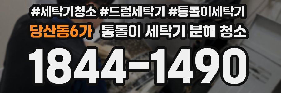 당산동6가 통돌이 세탁기 분해 청소