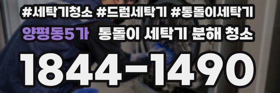 양평동5가 통돌이 세탁기 분해 청소
