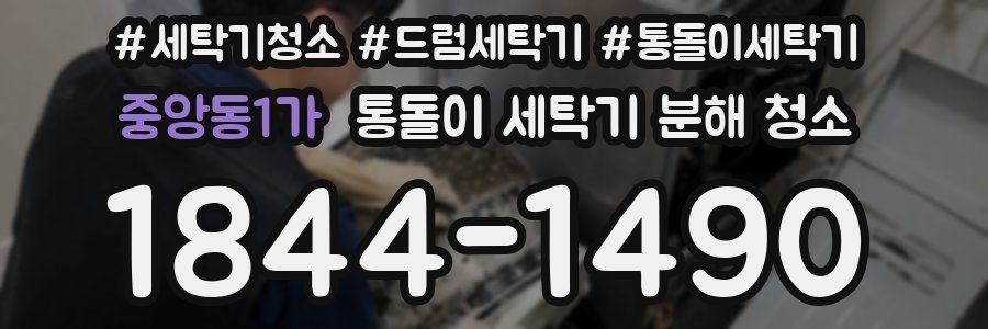 중앙동1가 통돌이 세탁기 분해 청소