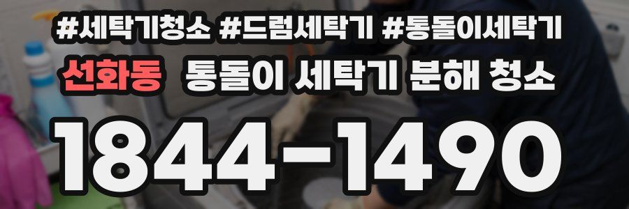 선화동 통돌이 세탁기 분해 청소