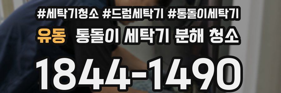 유동 통돌이 세탁기 분해 청소
