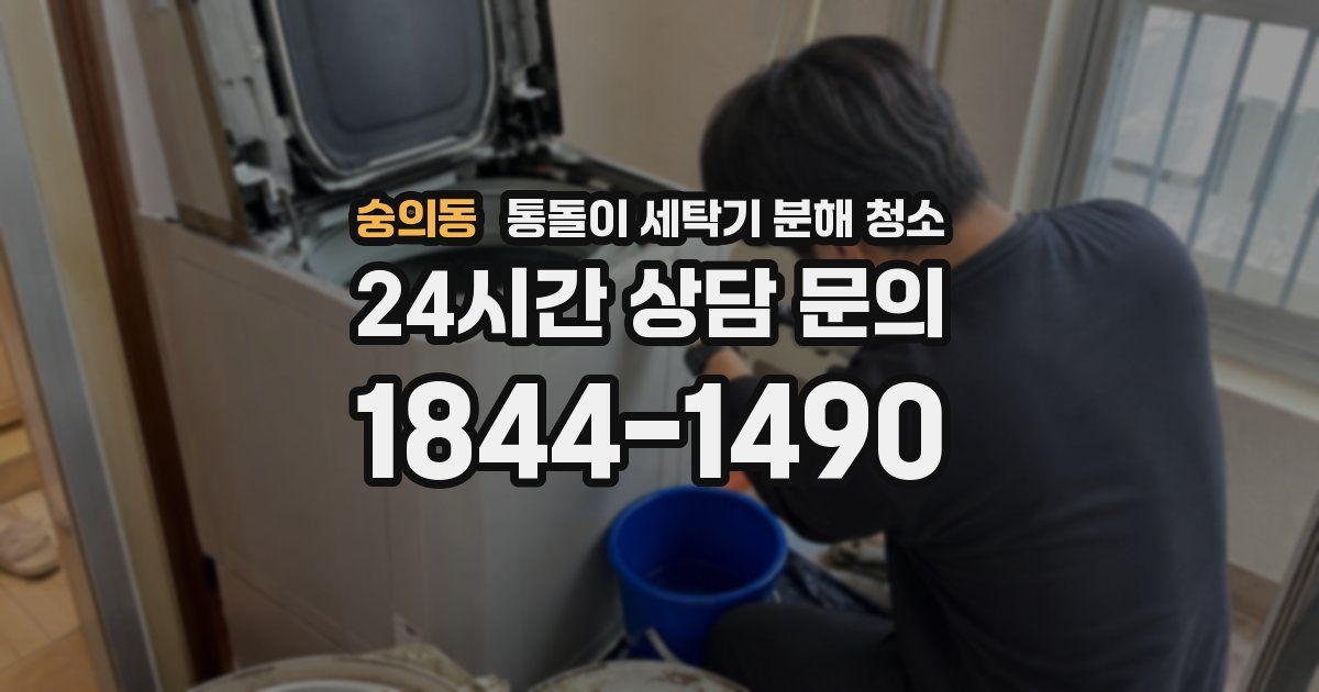 숭의동 통돌이 세탁기 분해 청소
