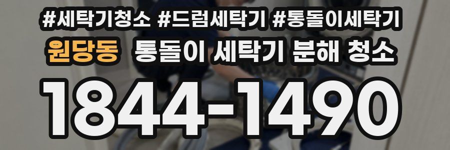 원당동 통돌이 세탁기 분해 청소