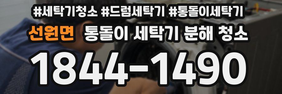 선원면 통돌이 세탁기 분해 청소