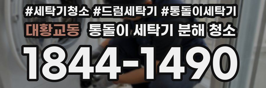 대황교동 통돌이 세탁기 분해 청소