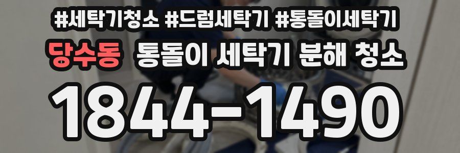 당수동 통돌이 세탁기 분해 청소