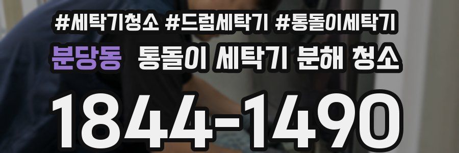 분당동 통돌이 세탁기 분해 청소