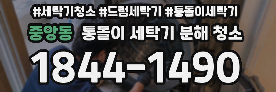 중앙동 통돌이 세탁기 분해 청소