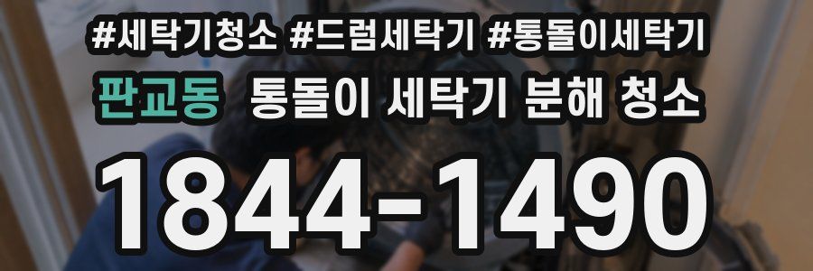 판교동 통돌이 세탁기 분해 청소