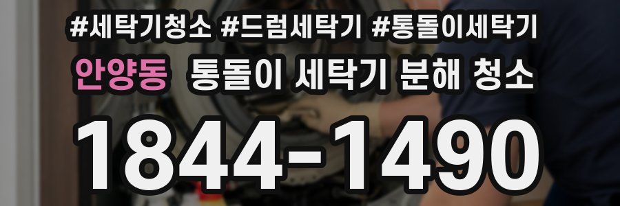 안양동 통돌이 세탁기 분해 청소
