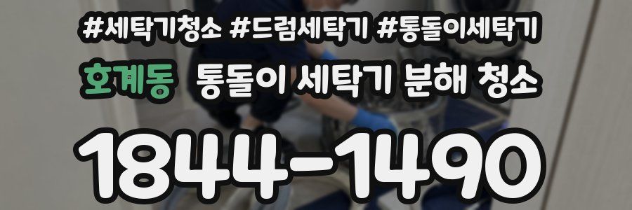 호계동 통돌이 세탁기 분해 청소