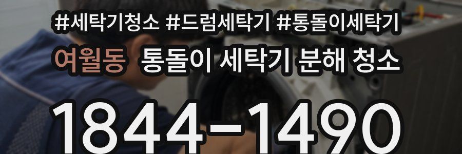 여월동 통돌이 세탁기 분해 청소