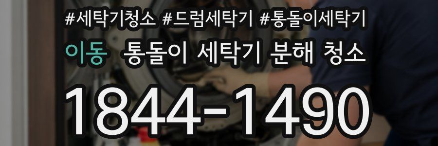 이동 통돌이 세탁기 분해 청소