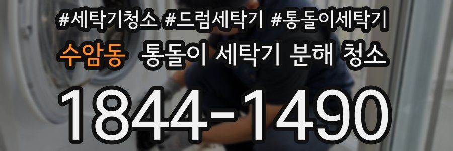 수암동 통돌이 세탁기 분해 청소