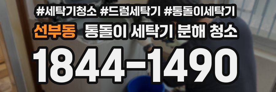 선부동 통돌이 세탁기 분해 청소