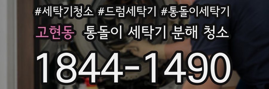 고현동 통돌이 세탁기 분해 청소