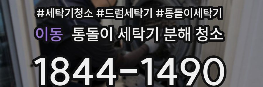 이동 통돌이 세탁기 분해 청소