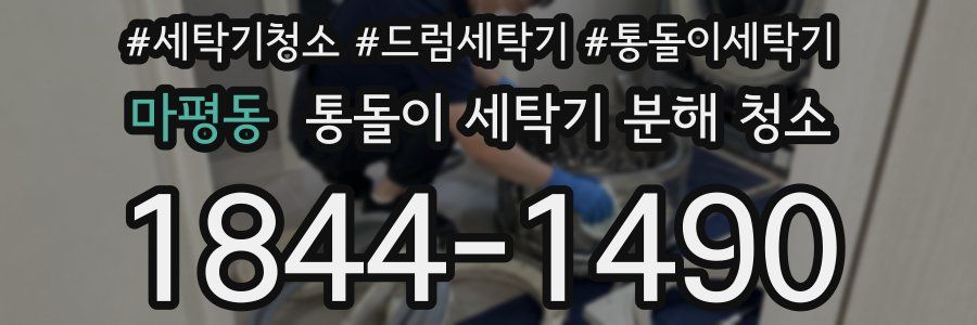 마평동 통돌이 세탁기 분해 청소