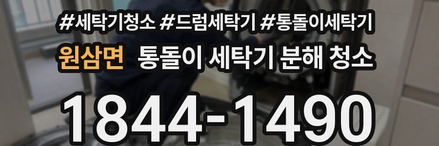 원삼면 통돌이 세탁기 분해 청소