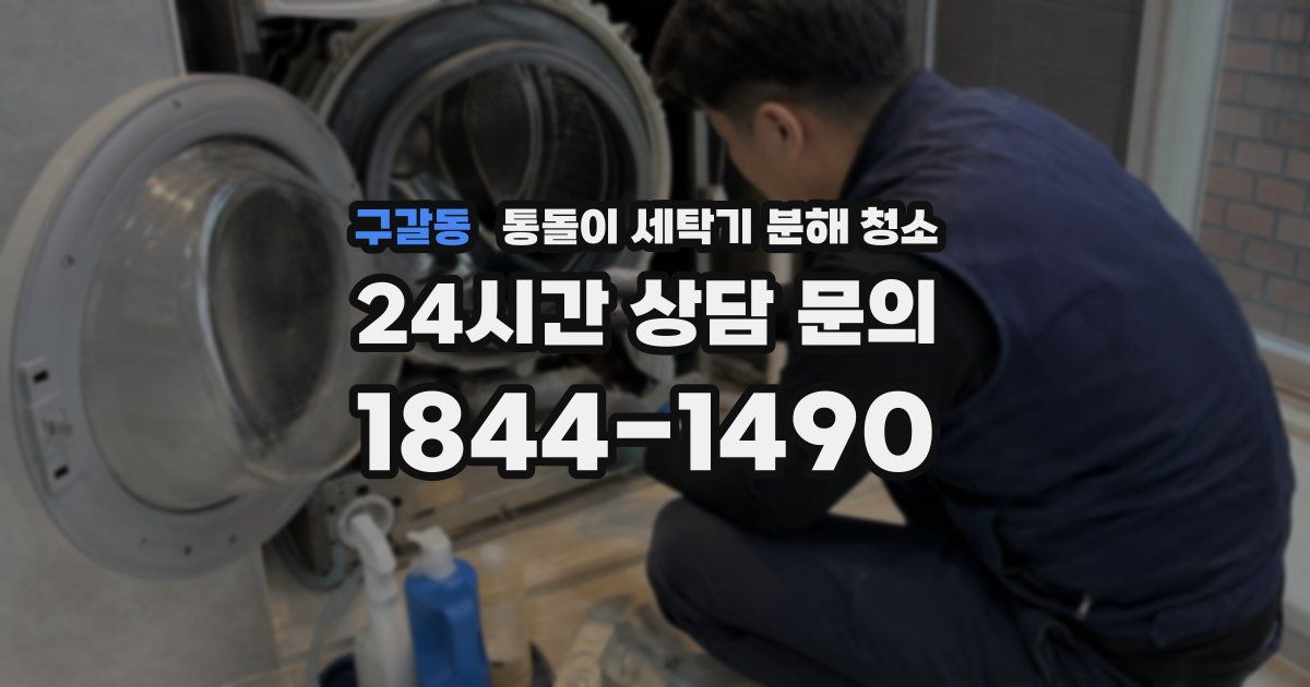 구갈동 통돌이 세탁기 분해 청소