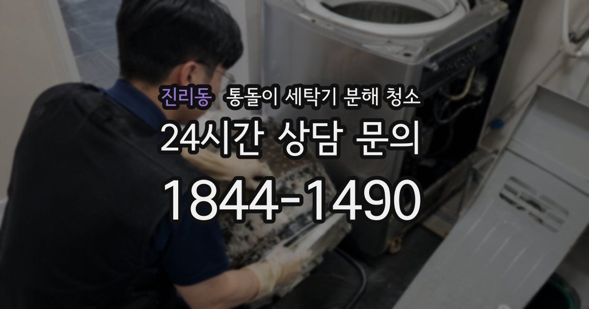 진리동 통돌이 세탁기 분해 청소
