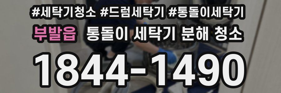 부발읍 통돌이 세탁기 분해 청소