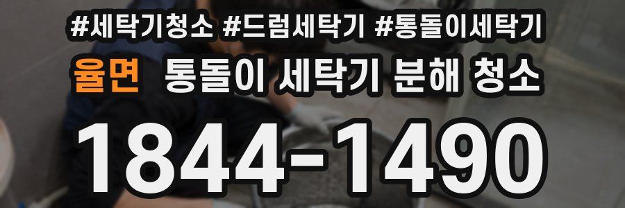 율면 통돌이 세탁기 분해 청소