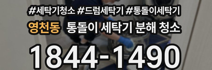 영천동 통돌이 세탁기 분해 청소