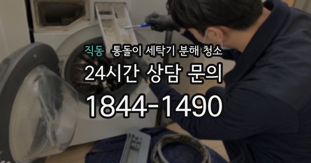 직동 통돌이 세탁기 분해 청소
