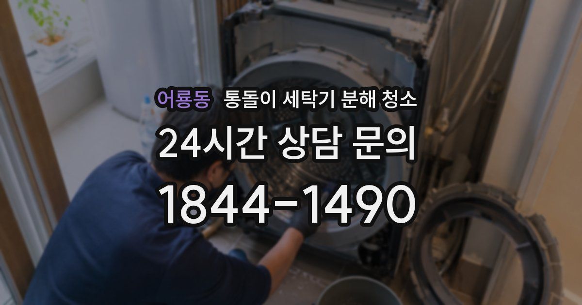 어룡동 통돌이 세탁기 분해 청소
