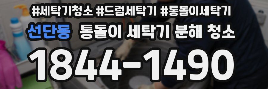 선단동 통돌이 세탁기 분해 청소
