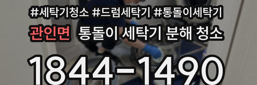 관인면 통돌이 세탁기 분해 청소