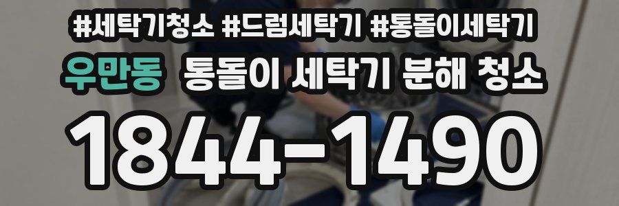우만동 통돌이 세탁기 분해 청소