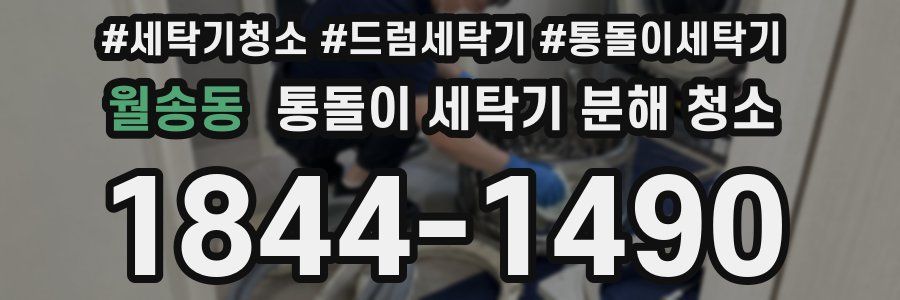 월송동 통돌이 세탁기 분해 청소