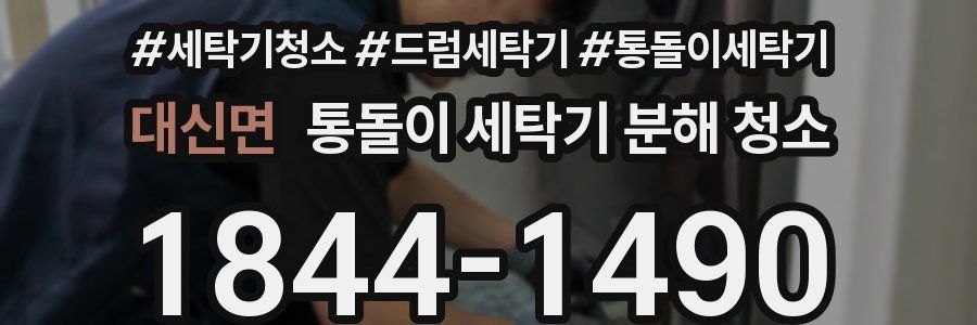 대신면 통돌이 세탁기 분해 청소