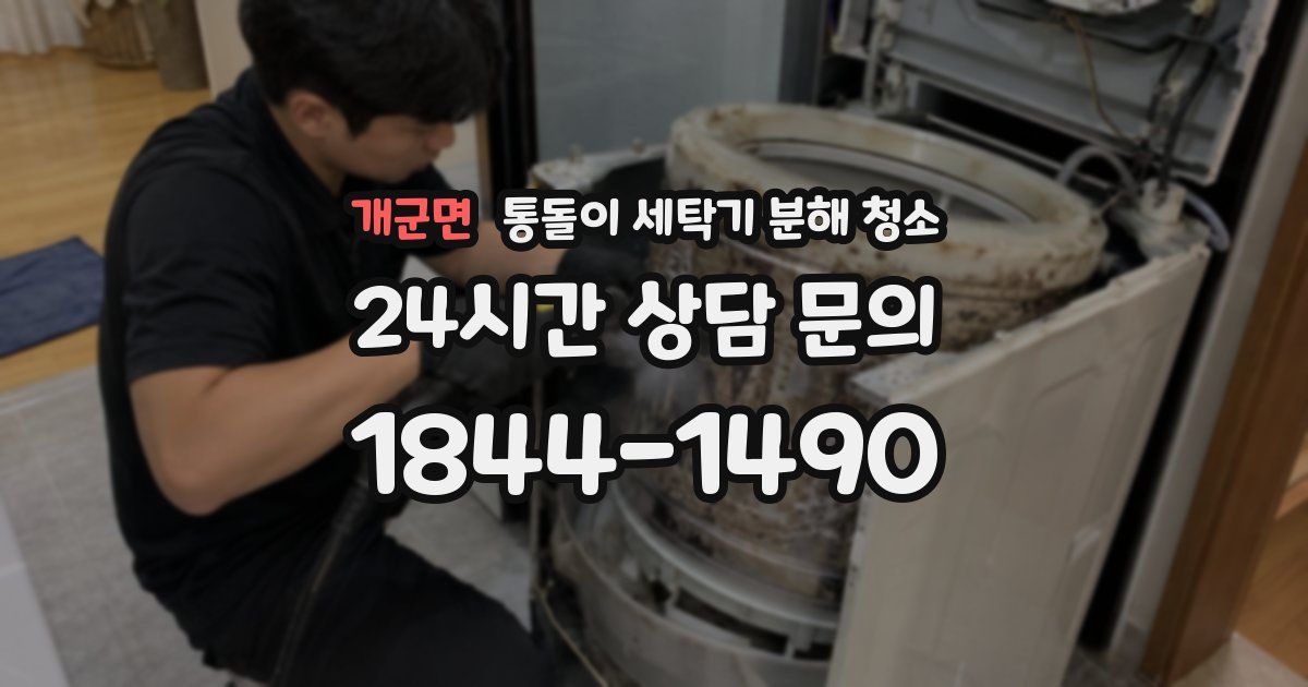 개군면 통돌이 세탁기 분해 청소