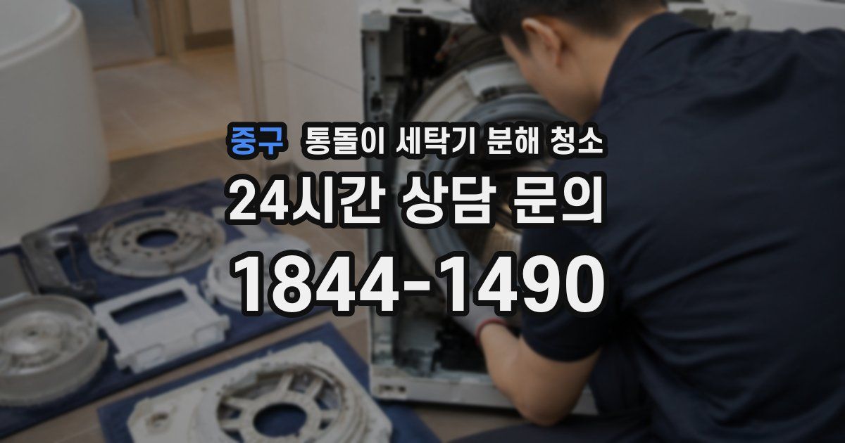 중구 통돌이 세탁기 분해 청소