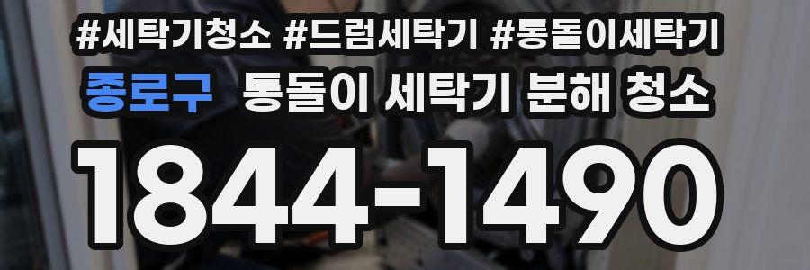 종로구 통돌이 세탁기 분해 청소