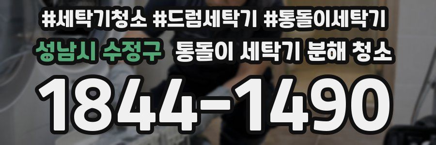 성남시 수정구 통돌이 세탁기 분해 청소