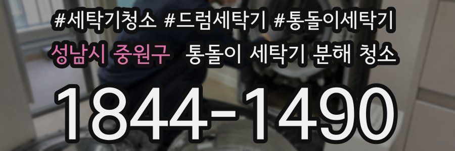 성남시 중원구 통돌이 세탁기 분해 청소