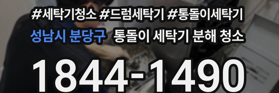 성남시 분당구 통돌이 세탁기 분해 청소