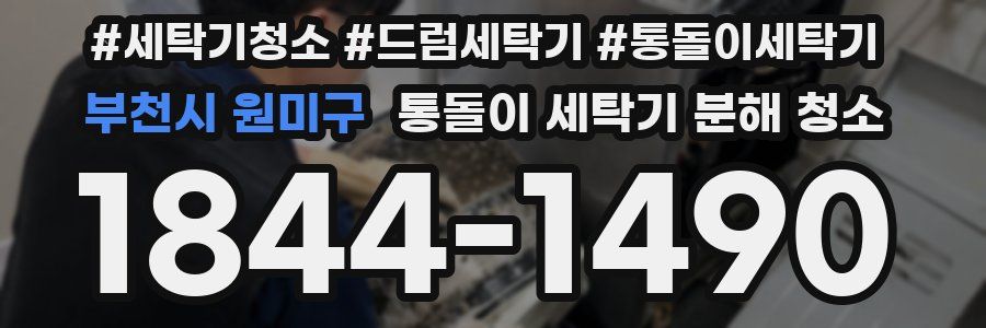 부천시 원미구 통돌이 세탁기 분해 청소