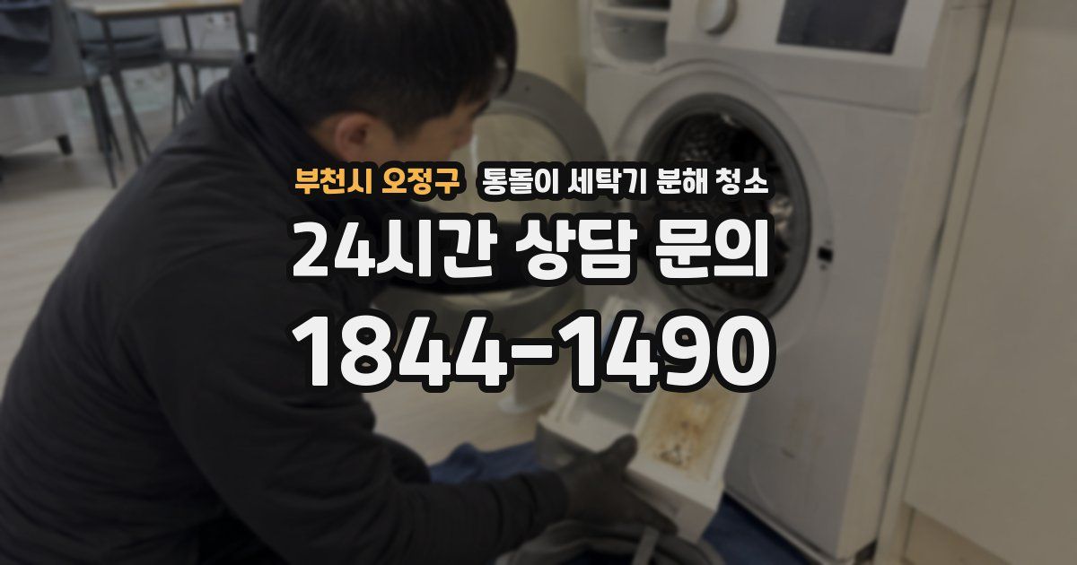 부천시 오정구 통돌이 세탁기 분해 청소