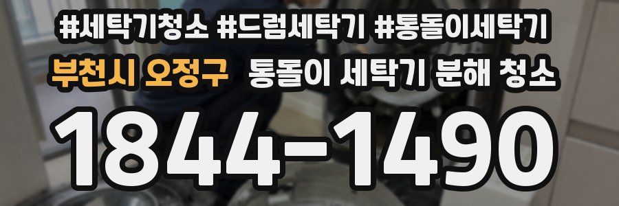 부천시 오정구 통돌이 세탁기 분해 청소