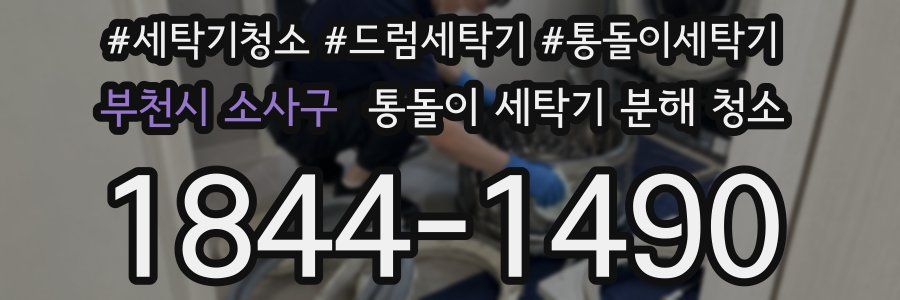 부천시 소사구 통돌이 세탁기 분해 청소