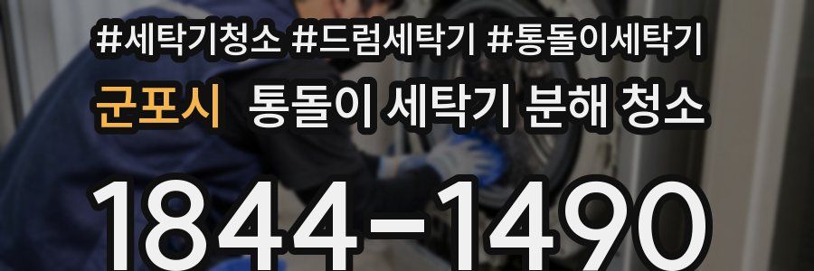 군포시 통돌이 세탁기 분해 청소