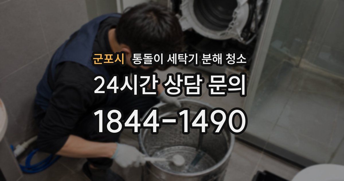 군포시 통돌이 세탁기 분해 청소