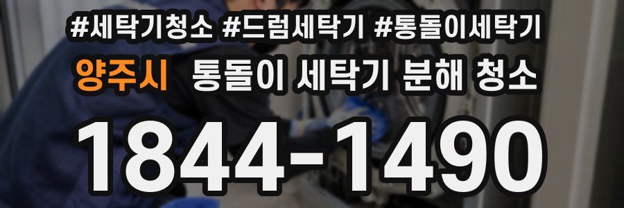 양주시 통돌이 세탁기 분해 청소